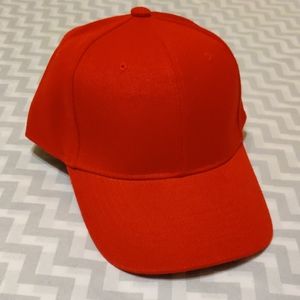 City Hunter, red fitted ball cap